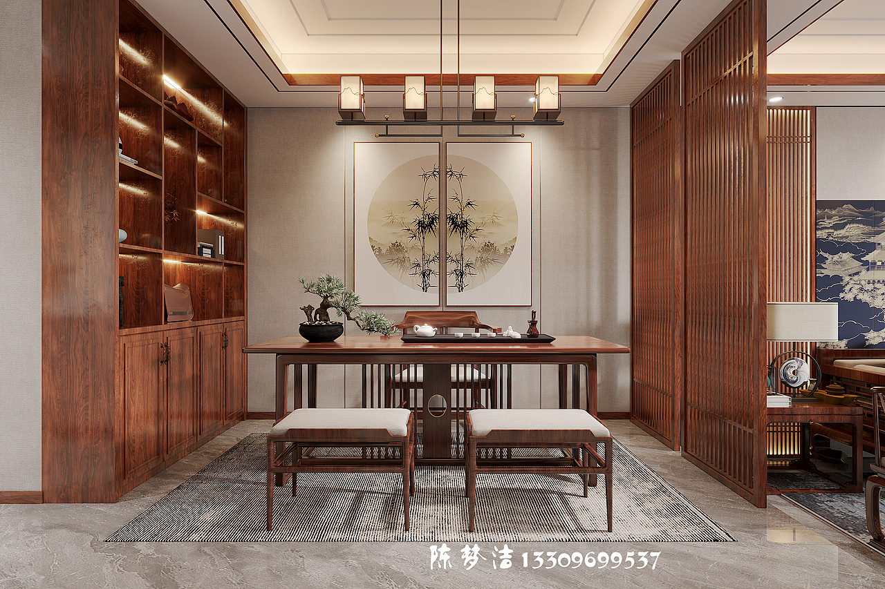 红木新中式别墅