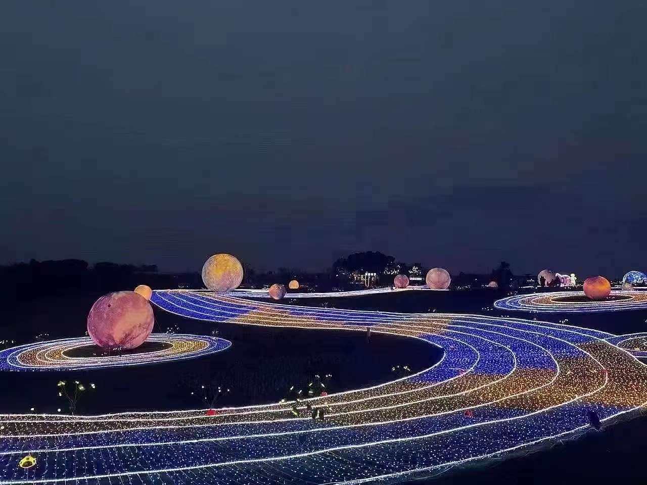 梦幻灯光展出租星空主题灯光节造型制作出租厂家