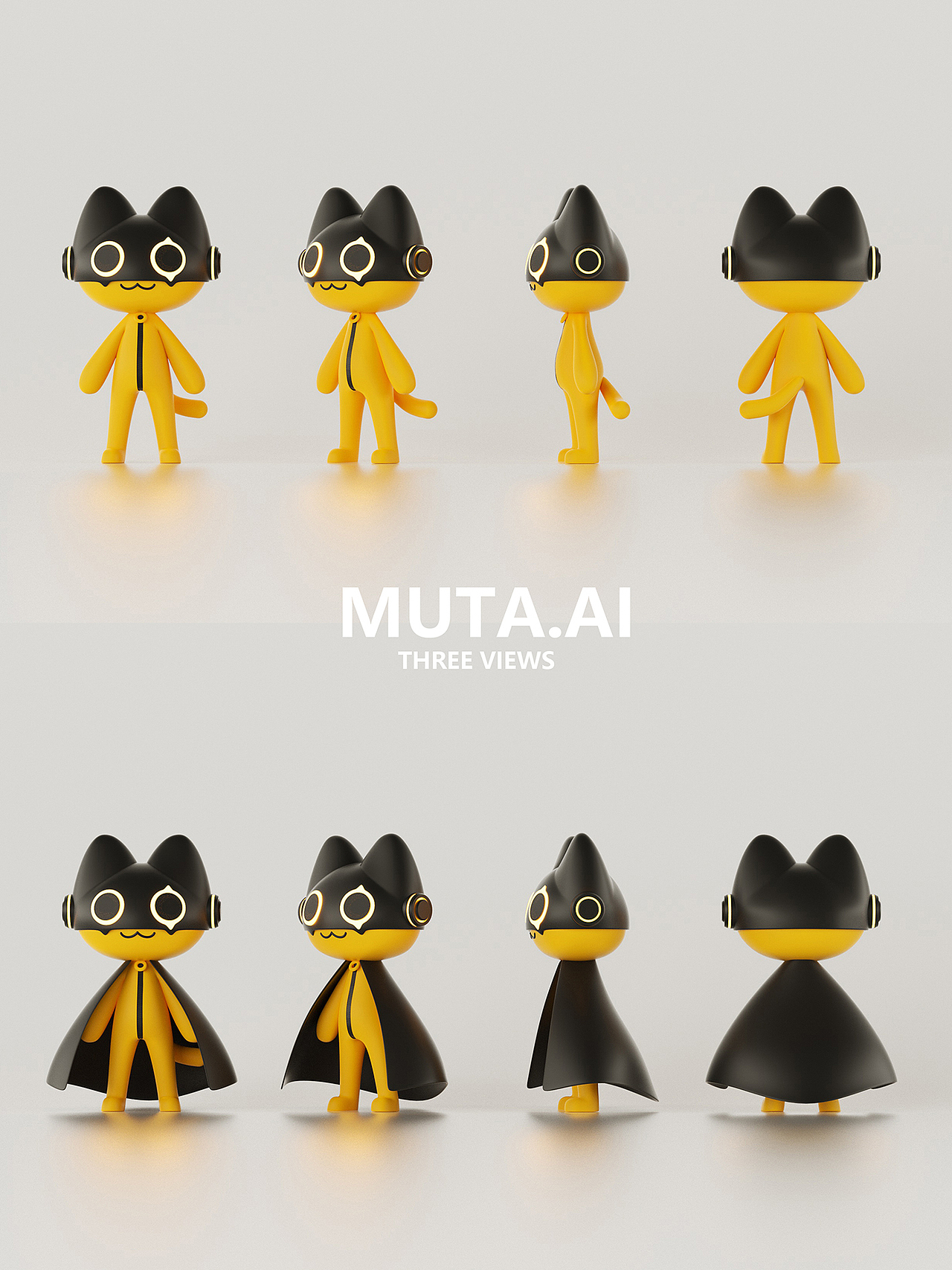 一只科技猫IP形象设计——子非乌鸦