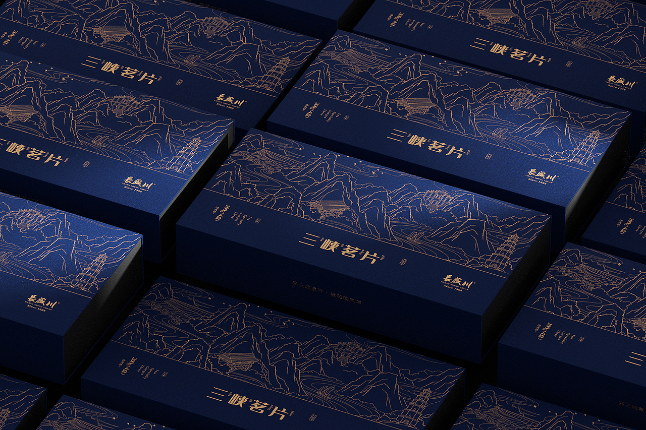 三峡茗片-长盛川薄片砖茶系列包装设计（图ZMzAyMTMxMjky） - 包装 - 站酷设计师ilben张艺彬原创素材 - 站酷ZCOOL