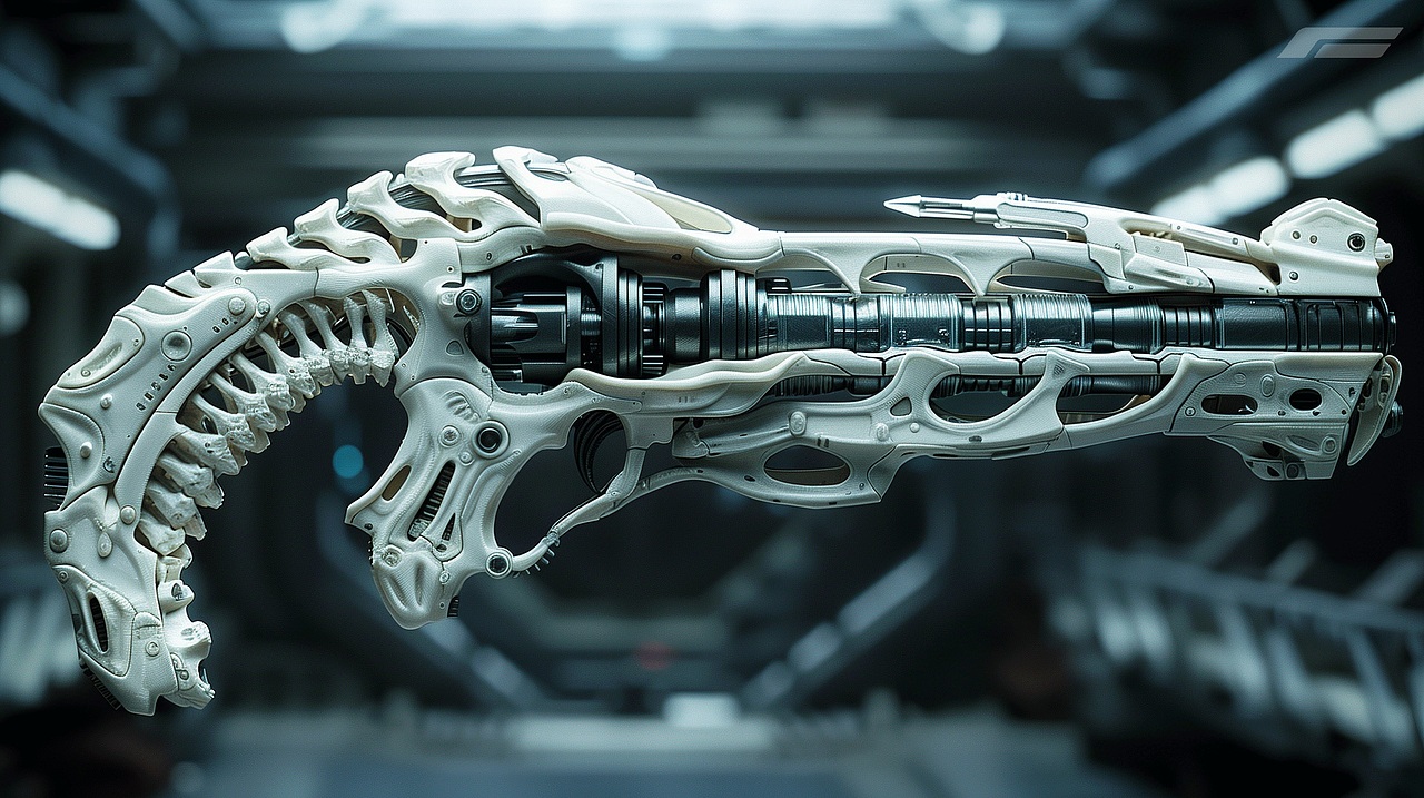 3D科幻武器概念-有机风