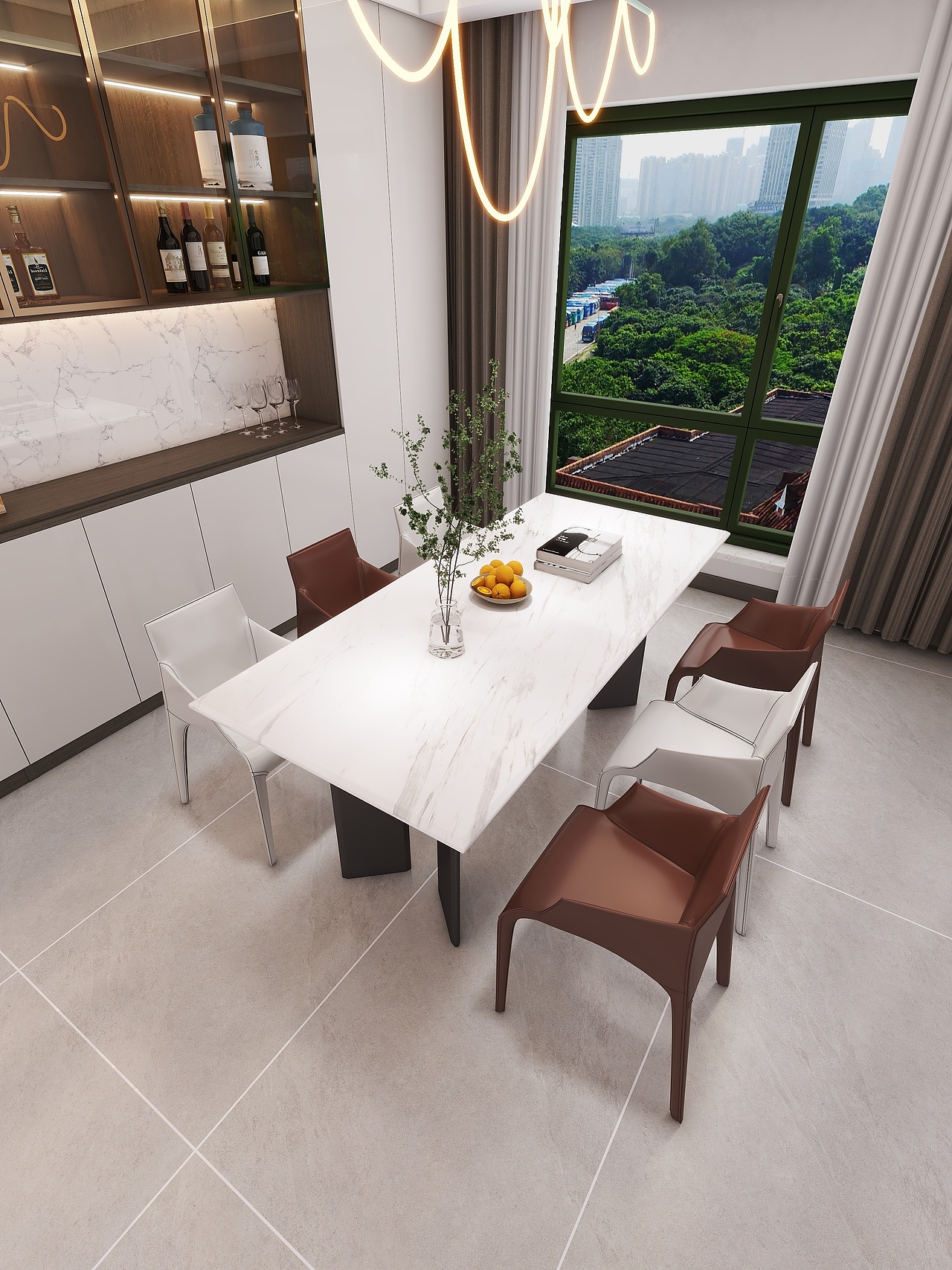 四川成都雅居乐花园(209平方现代简约四居室)