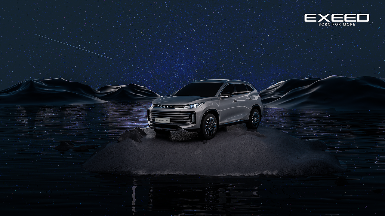 汽车渲染创意渲染星途凌云--静谧