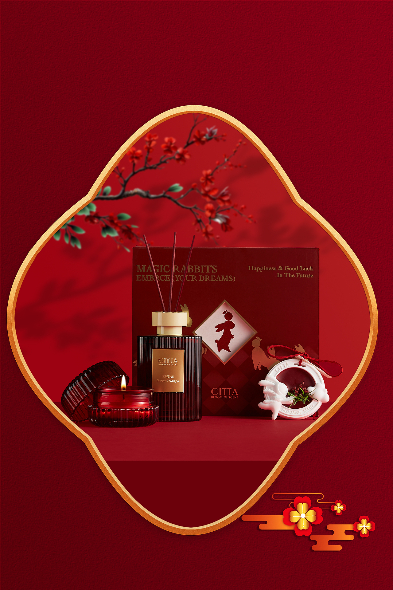 无火香薰兔年礼盒拍摄（图ZMzM1ODAyMTM2） - 产品摄影 - 站酷设计师优色美学原创素材 - 站酷ZCOOL