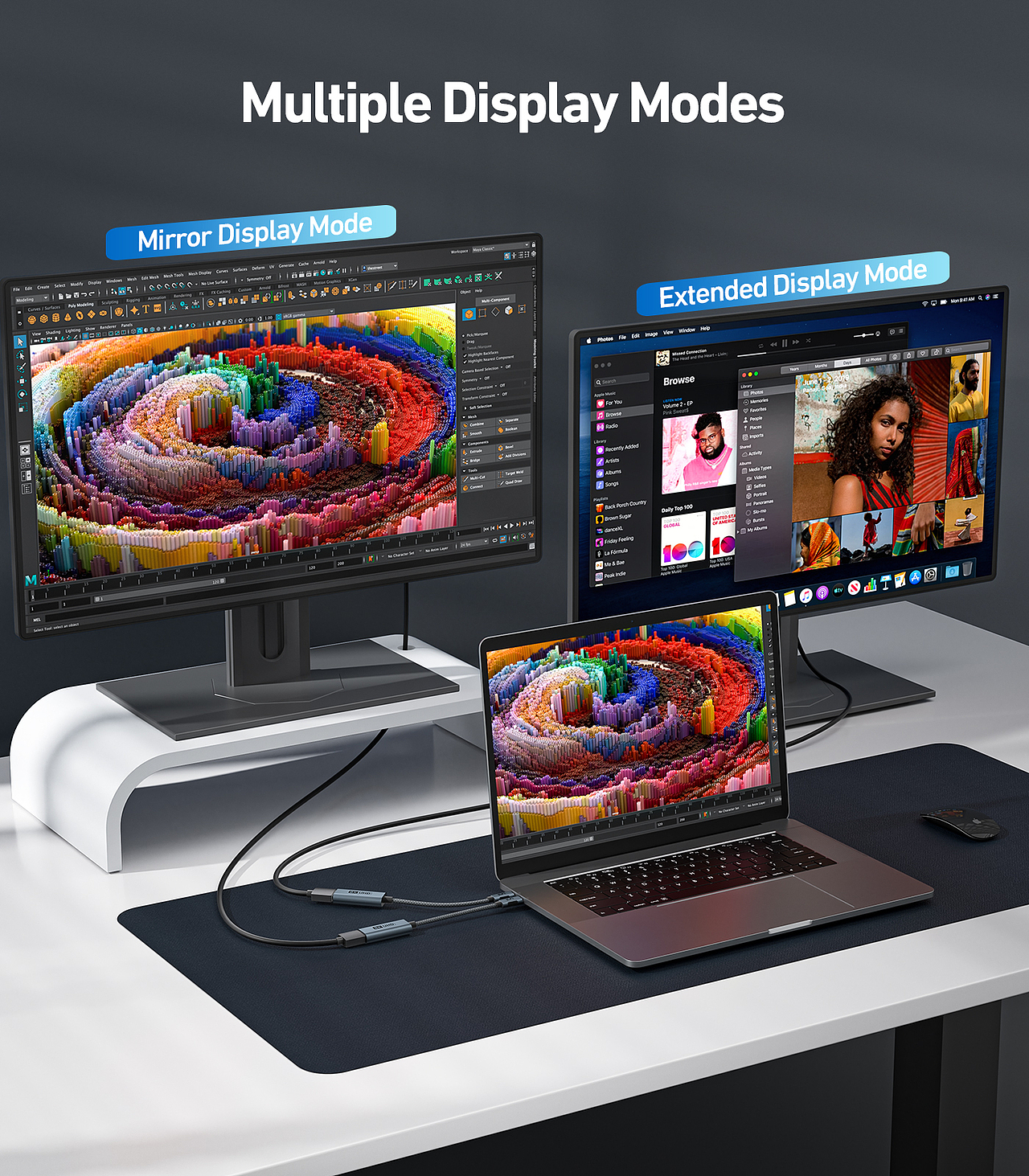 uni | USBC to HDMI 转接器,亚马逊主副图/A+详情设计（图ZMzY5NzU1NDcy） - 其他三维 - 站酷设计师YEccg图形原创素材 - 站酷ZCOOL