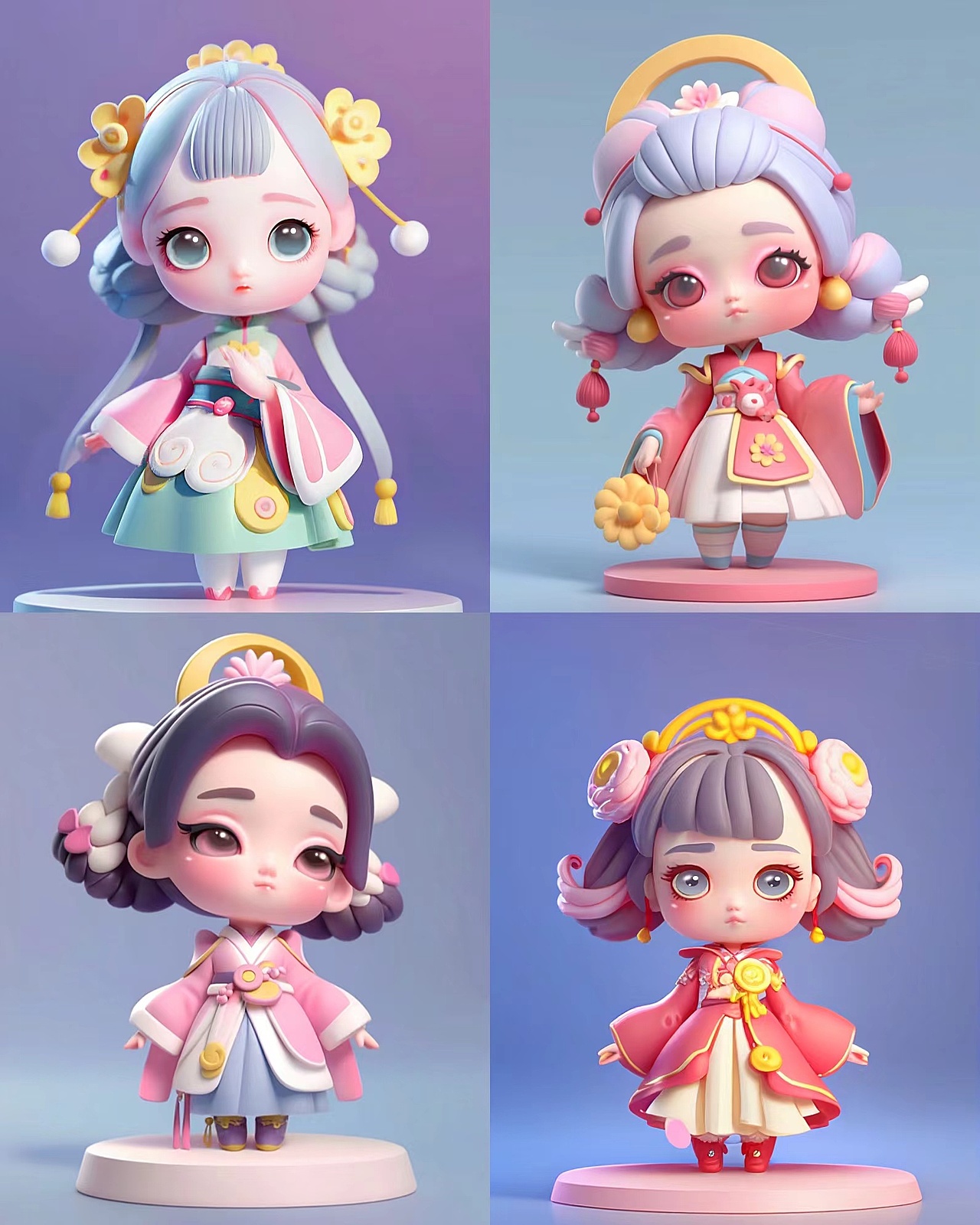 IP设计汉服小姐姐（图ZMzM1NTIwNzk2） - 人物/生物 - 站酷设计师娴玫Marina原创素材 - 站酷ZCOOL
