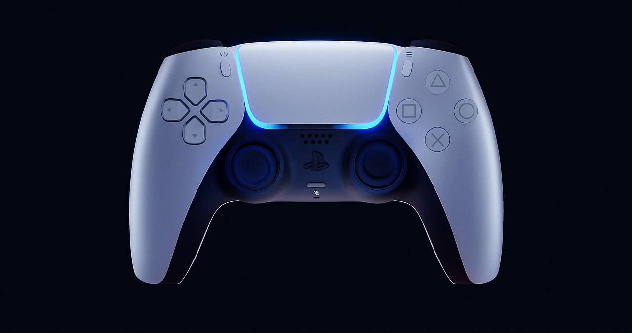 PS5 Controller DualSense Rendering/手柄渲染