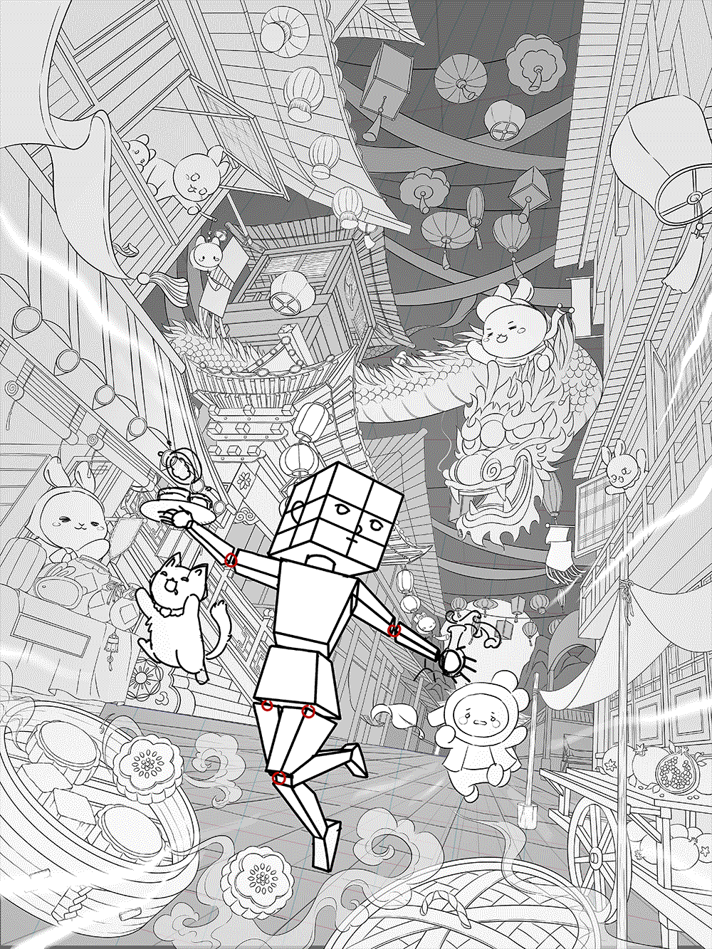 氛围感国风插画作品合集【立绘&海报&KV】