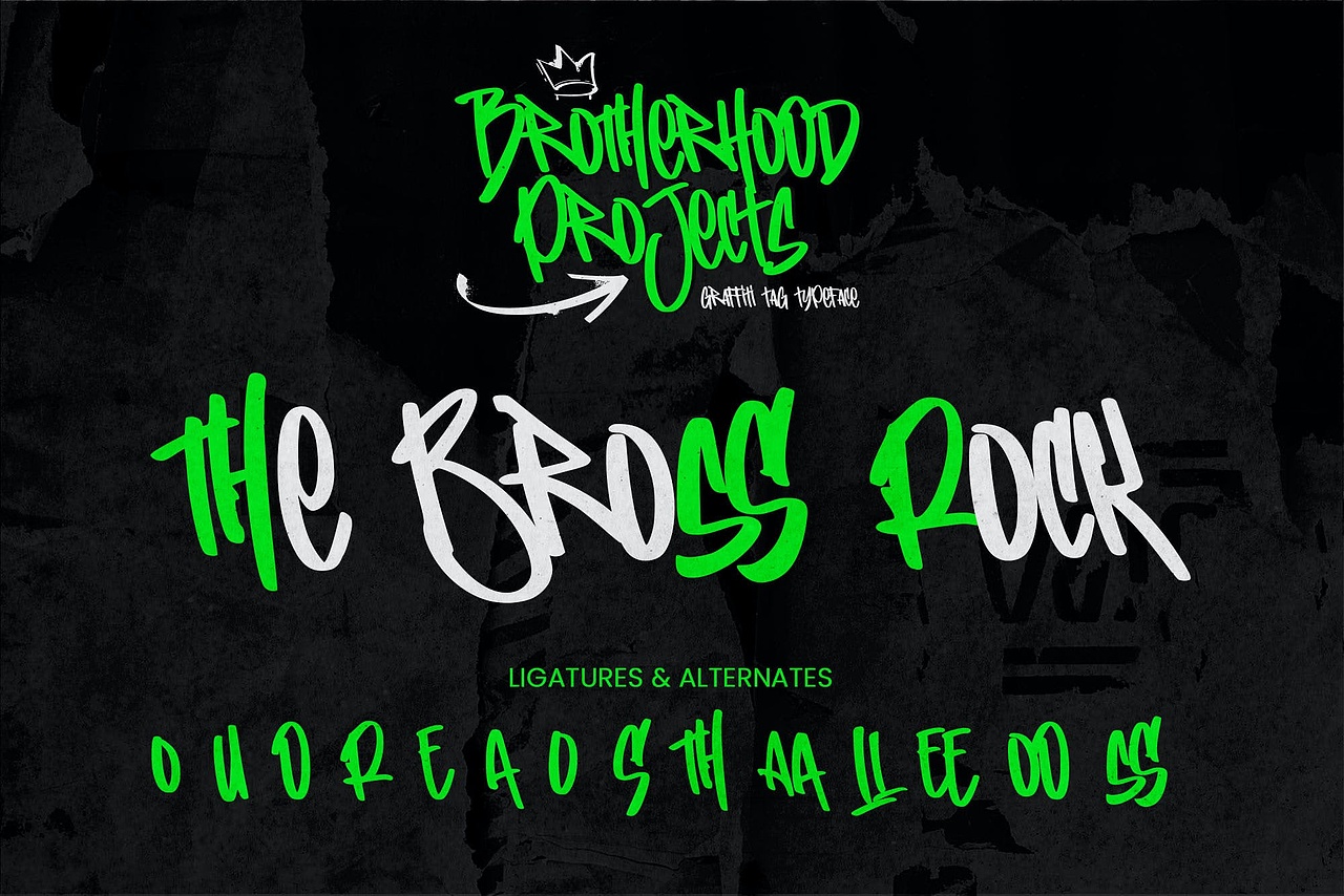 潮流嘻哈街头潮牌海报服装专辑封面标题涂鸦英文字体（图ZMzU5NzMyNTIw） - 字体/字形 - 站酷设计师最西文集原创素材 - 站酷ZCOOL