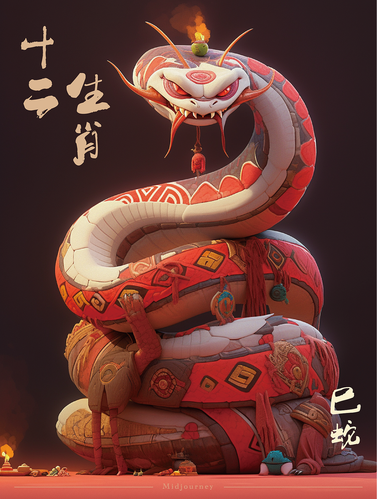 Midjourney 练习 ｜ 十二生肖（图ZMzQyNzQ0NTg0） - 图案 - 站酷设计师草莓园原创素材 - 站酷ZCOOL