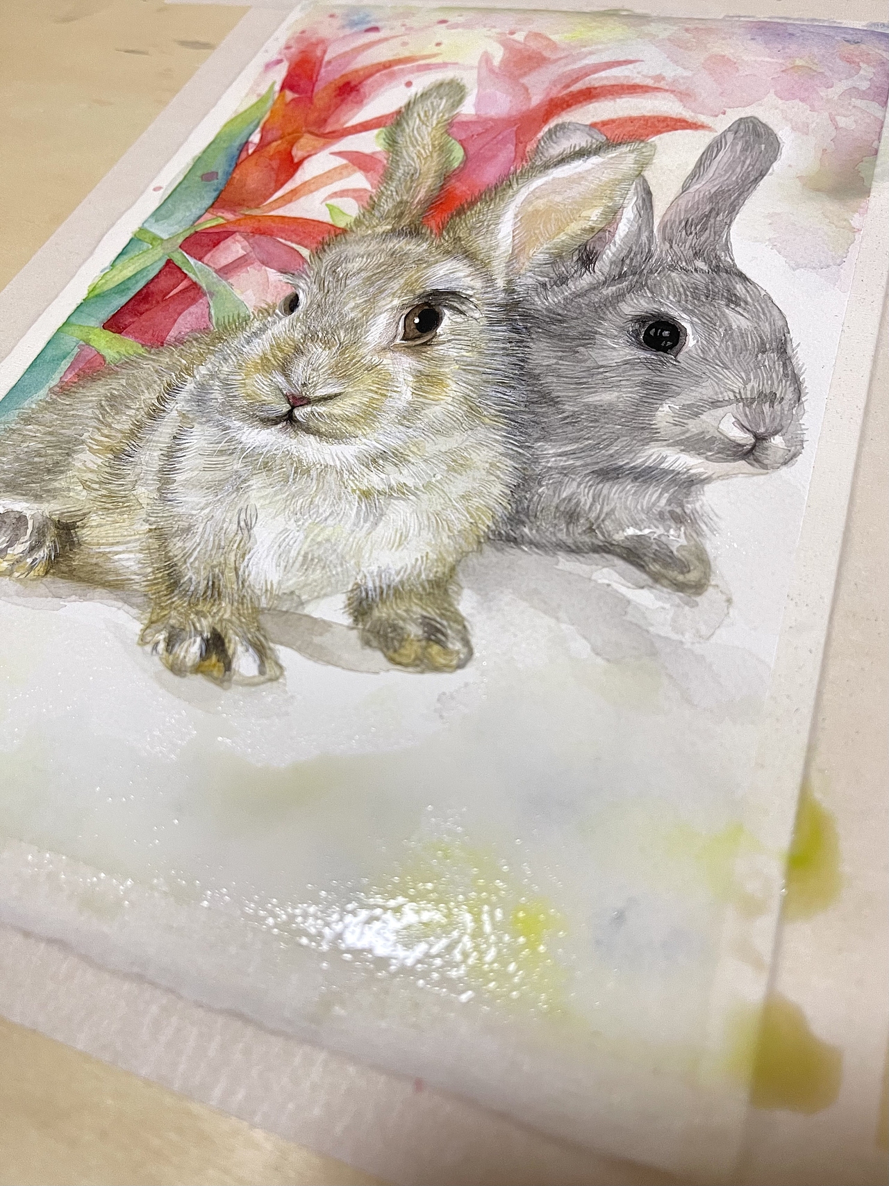 画两小只可爱兔兔（图ZMzM2MDkxMDM2） - 绘画 - 站酷设计师乐游劉阿原创素材 - 站酷ZCOOL