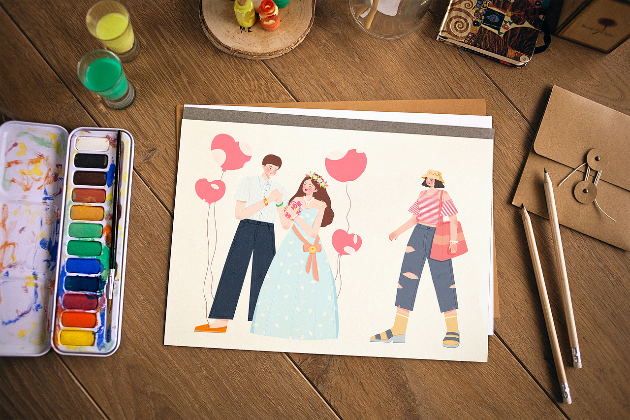 2023-8月人物插畫合集