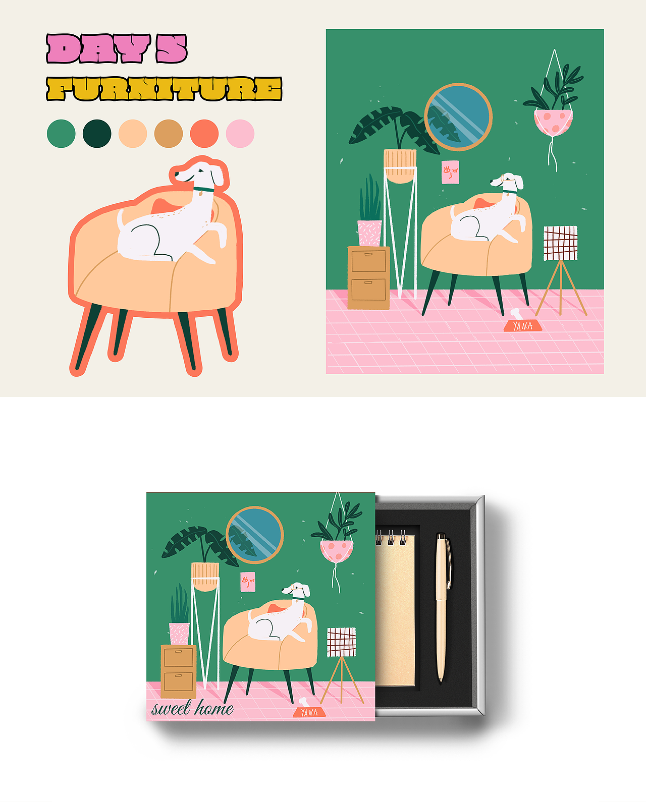 yana每天画画挑战一周总结（图ZMjk3NjM5ODE2） - 创作习作 - 站酷设计师插画师yana原创素材 - 站酷ZCOOL