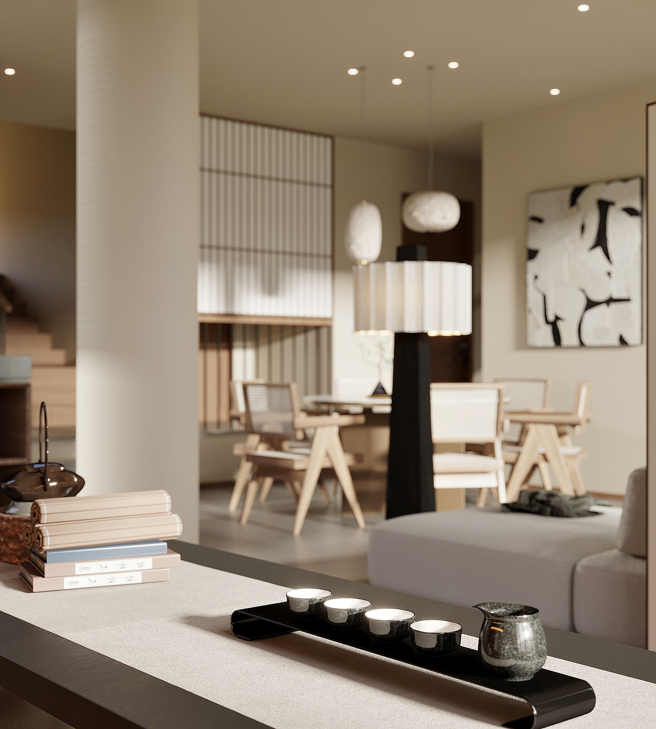 日式原木风/3DMAX/CR8.0