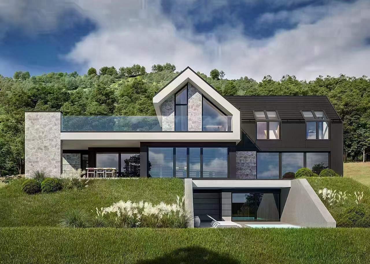 经典坡顶设计外观 🏠专注室内丨室外丨建筑丨景观