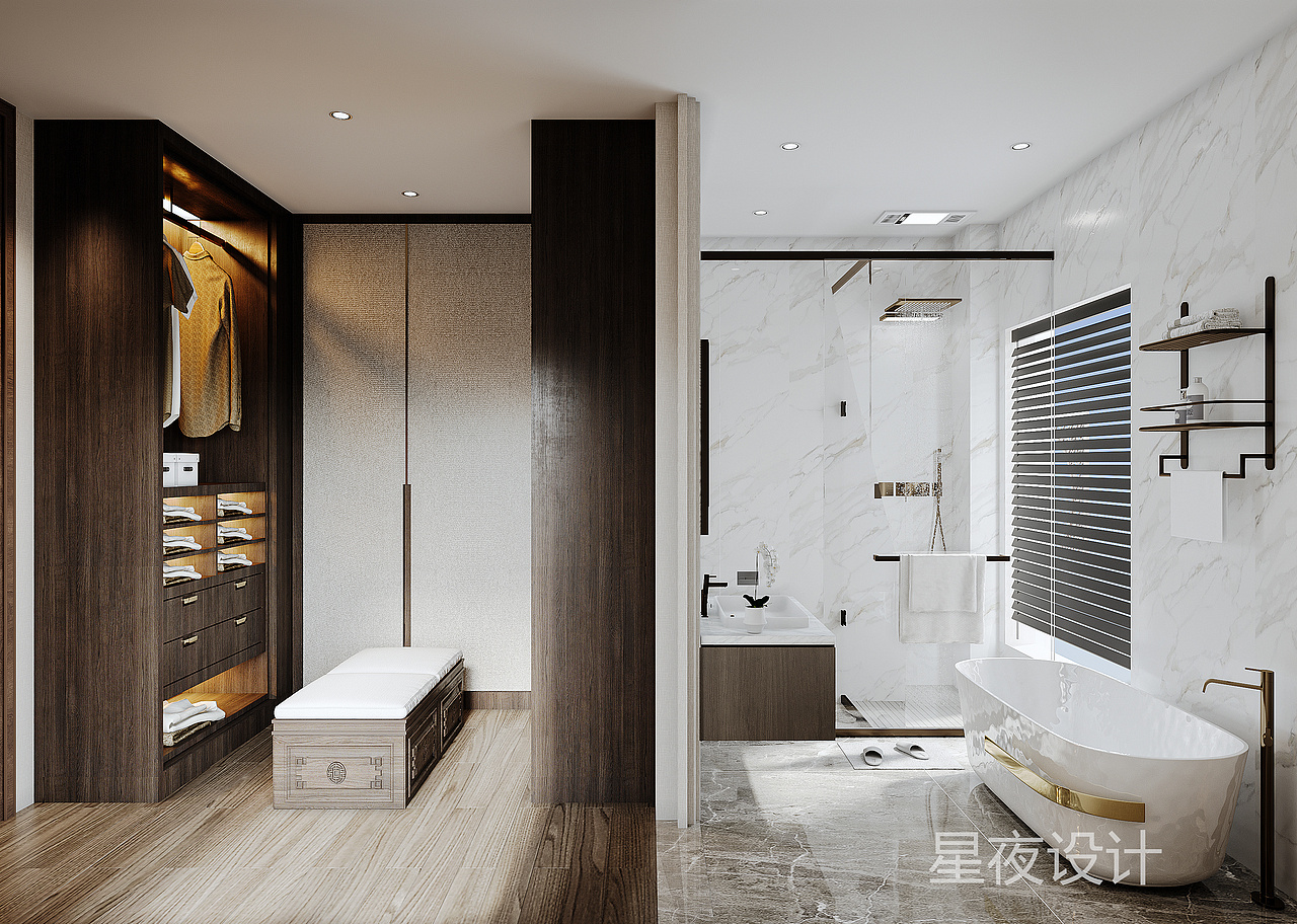 星夜設(shè)計--新中式別墅（圖ZMzM5MzE1NDQ0） - 家裝設(shè)計 - 站酷設(shè)計師許欣然xr原創(chuàng)素材 - 站酷ZCOOL