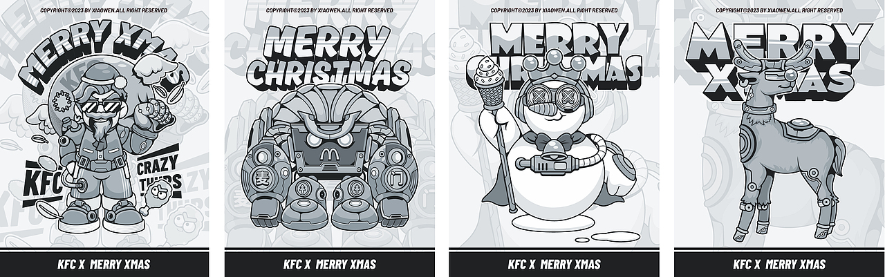 圣诞主题潮流图案