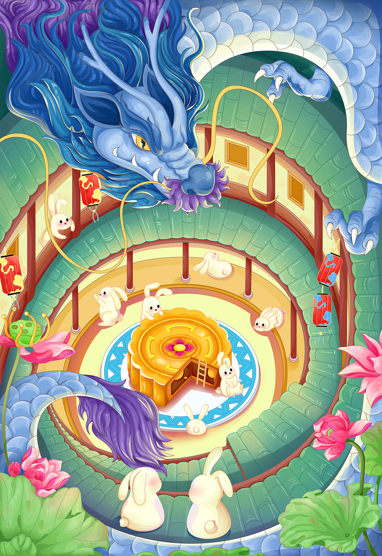 四大神兽商稿作品