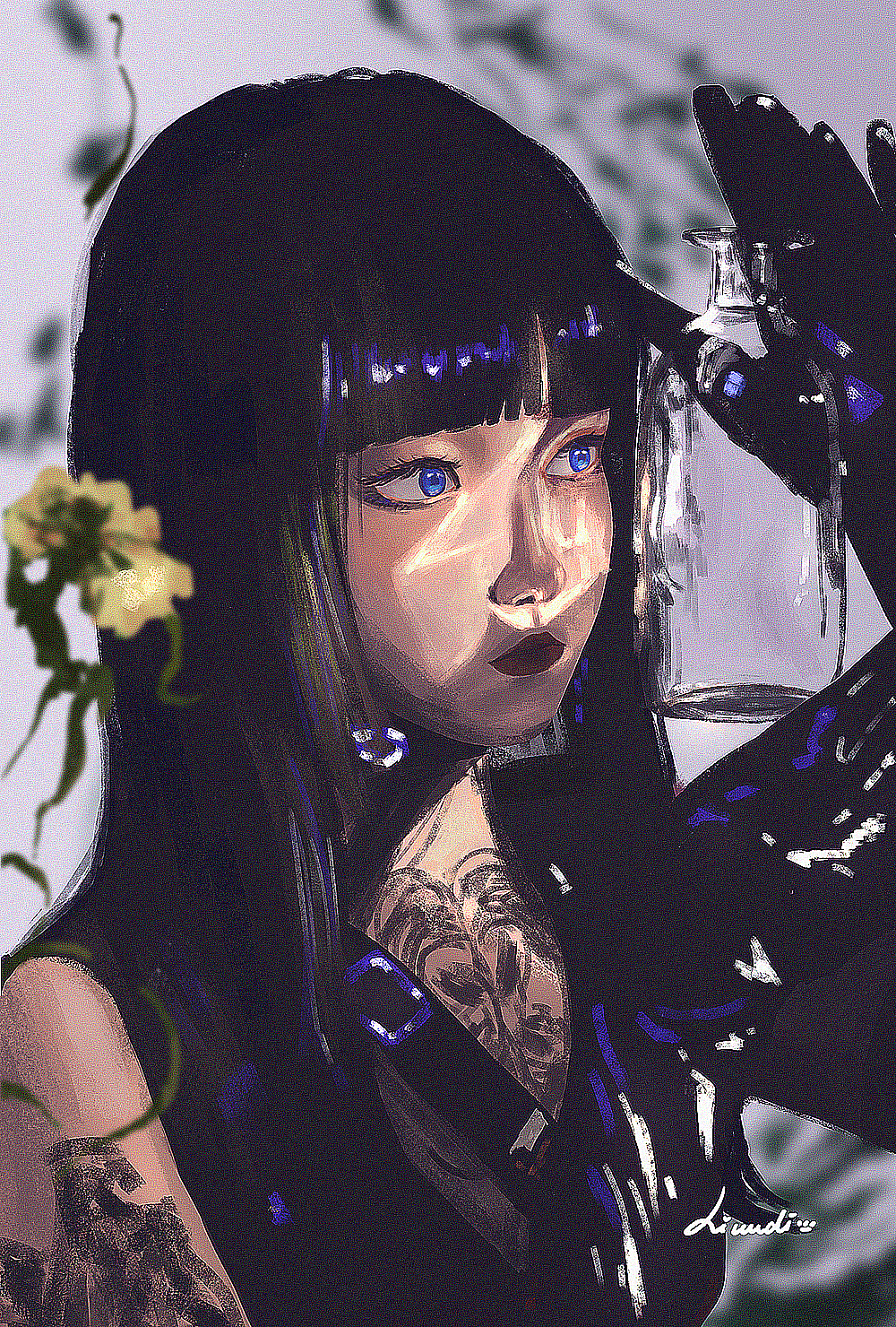 这幅画说简单真的简单,说难真的难对于我这种人物白痴来说哈哈哈哈