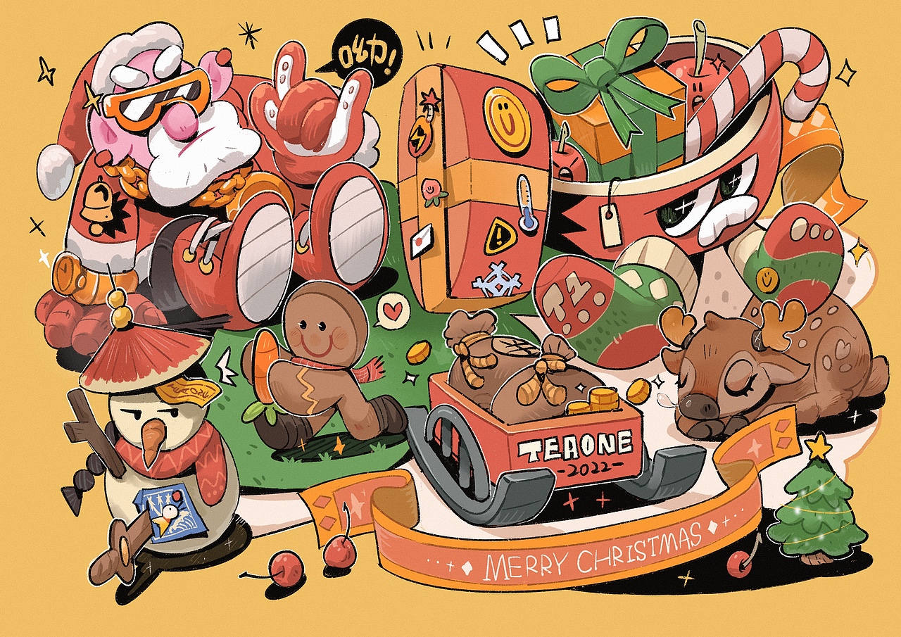 2023｜TEAONE©️“一些转变”（图ZMzQ5MzYzMzc2） - 新锐潮流插画 - 站酷设计师茶一GG原创素材 - 站酷ZCOOL