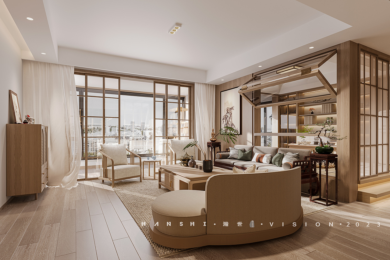 新中式-瀚世表现（图ZMzMyNzcyMzIw） - 家装设计 - 站酷设计师瀚世表现Tyc原创素材 - 站酷ZCOOL