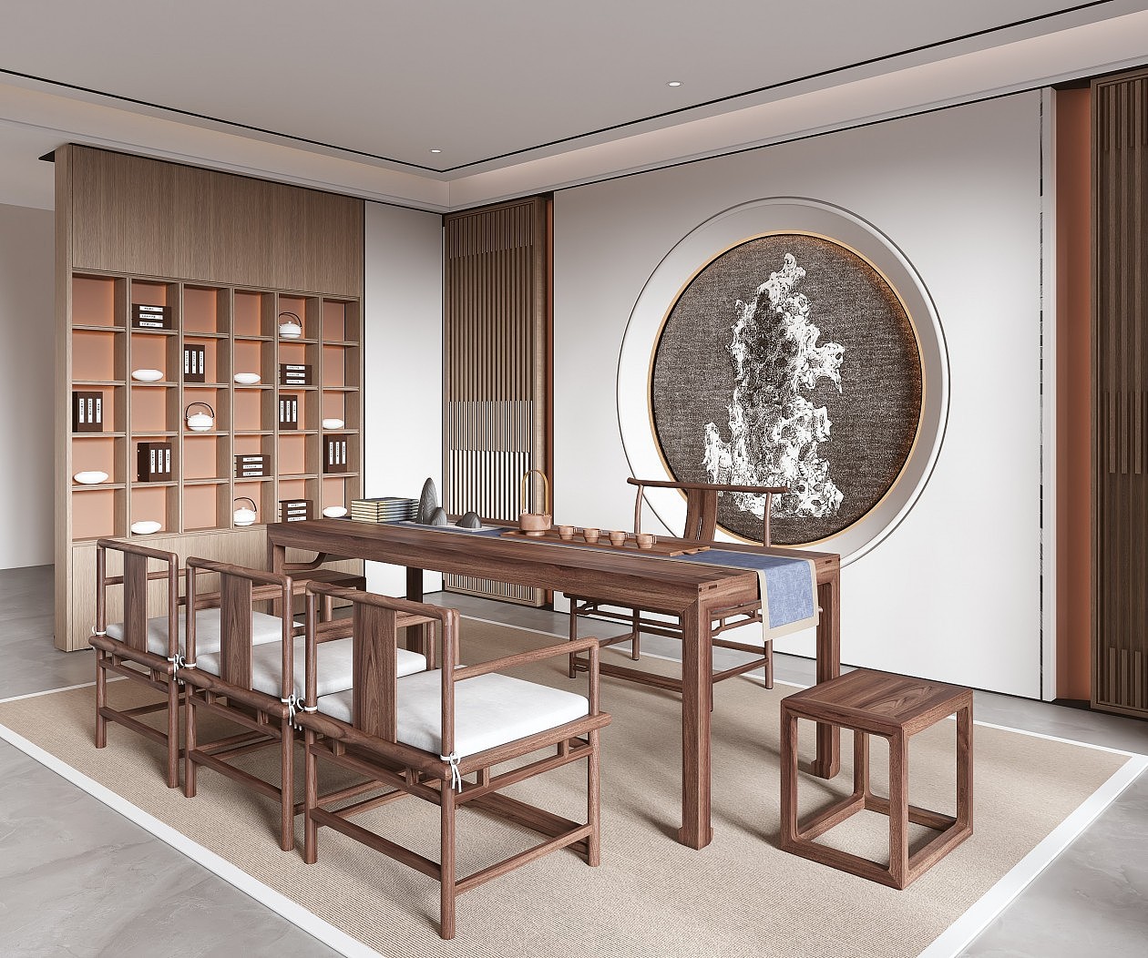新中式茶室合集_1992效果图小李-站酷zcool