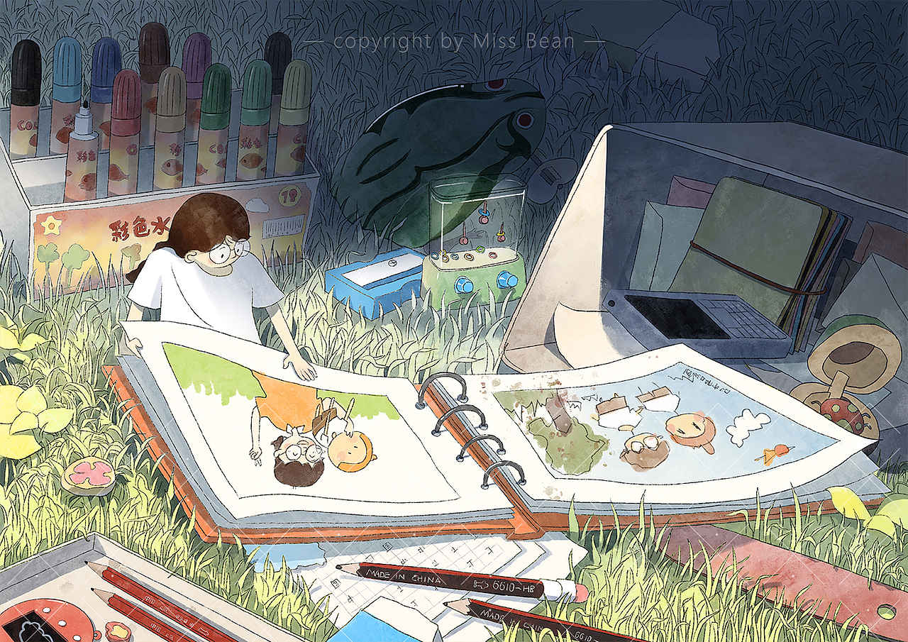 畫下8090童年回憶（圖ZMzYyNjQ5NDM2） - 兒童插畫 - 站酷設(shè)計師豆芽愛大風(fēng)原創(chuàng)素材 - 站酷ZCOOL