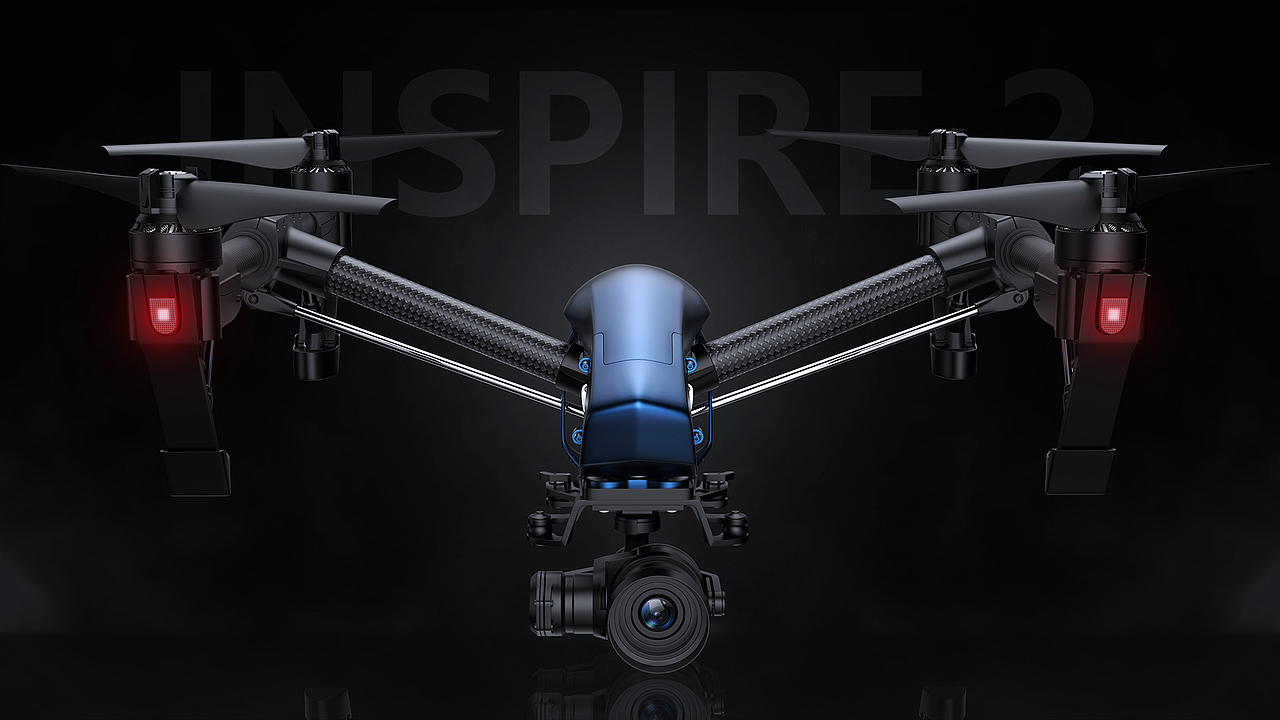 产品渲染 - INSPIRE 2 大疆无人机（图ZMzIzNzQ1Mjcy） - 产品 - 站酷设计师Makros原创素材 - 站酷ZCOOL