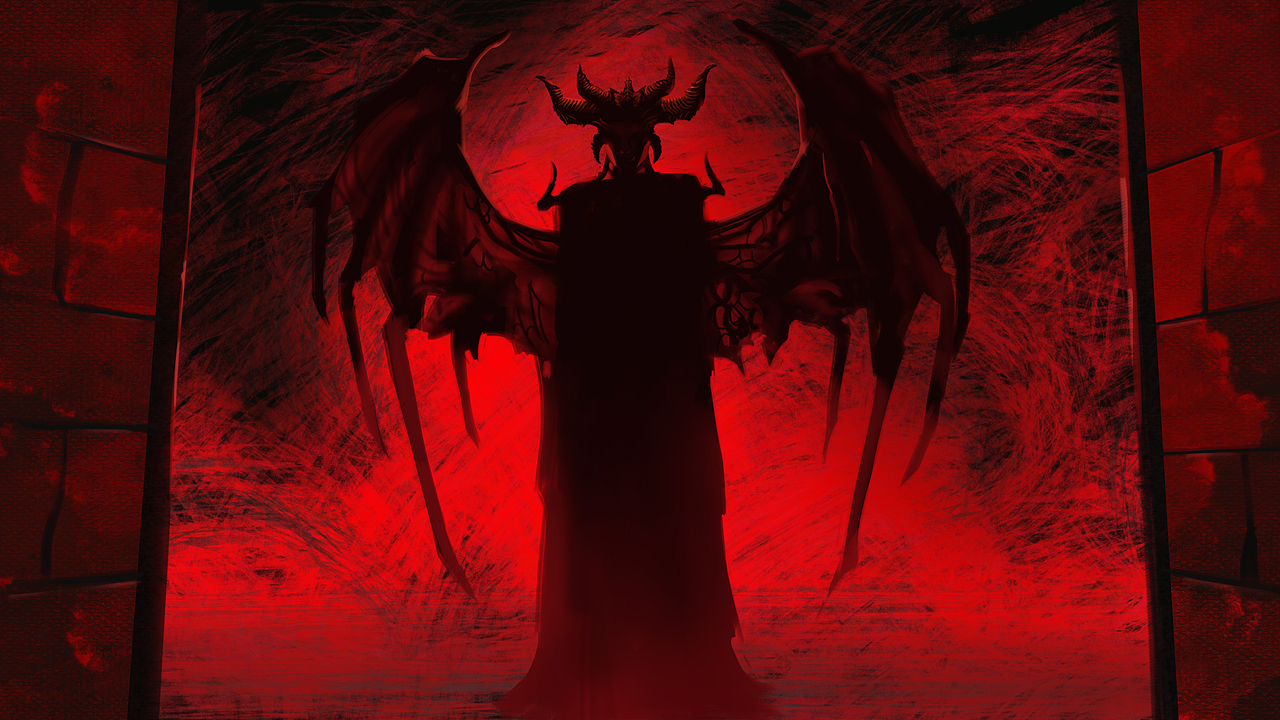 临摹暗黑4莉莉丝夜访多南