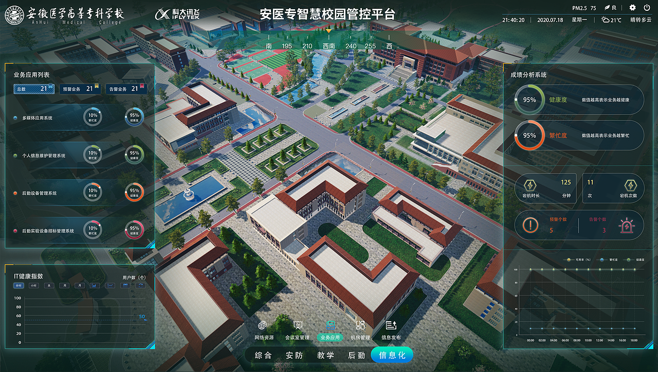 智慧校园管理平台-【unity场景设计+UI设计】