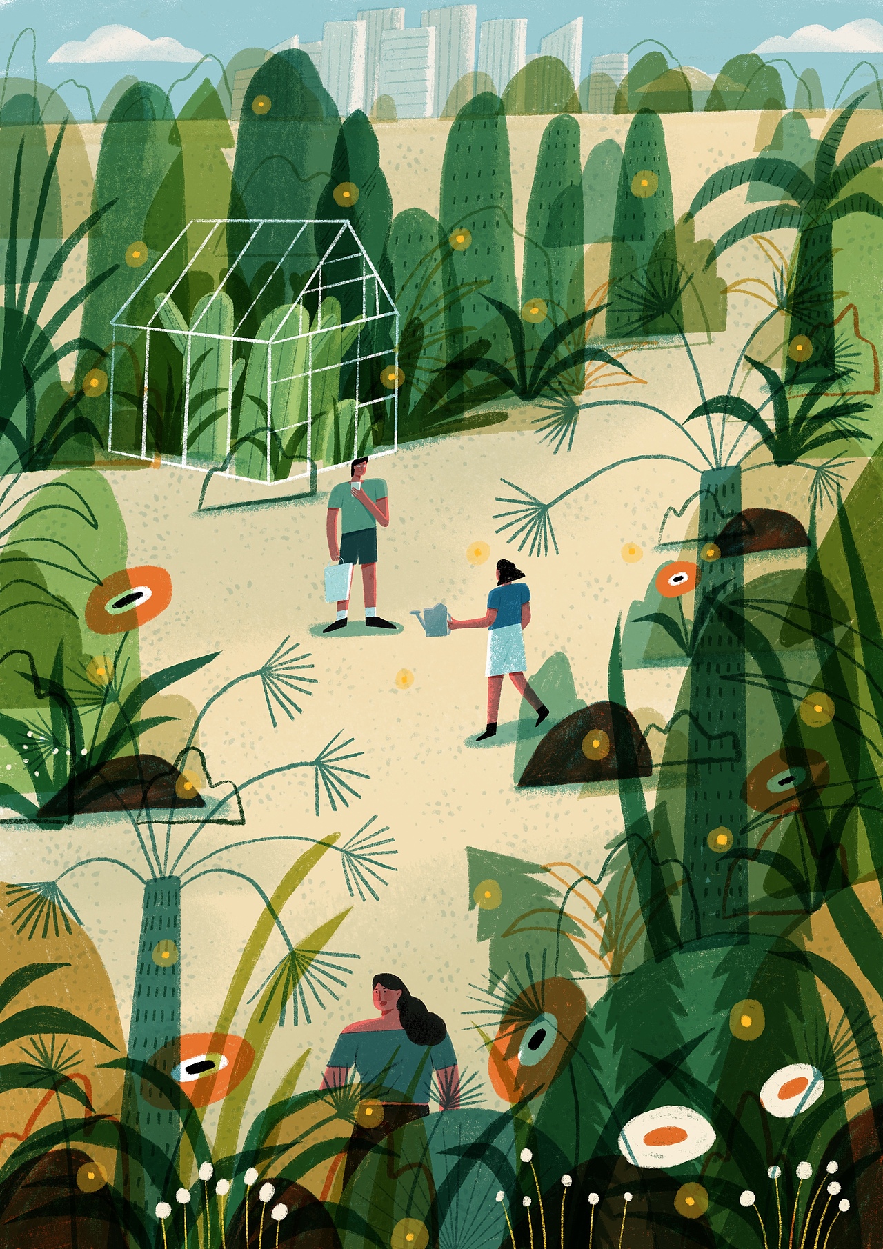 万物生长——我的个人线下插画展（图ZMzUxMjE1NDQw） - 艺术插画 - 站酷设计师业余的Sylvia原创素材 - 站酷ZCOOL