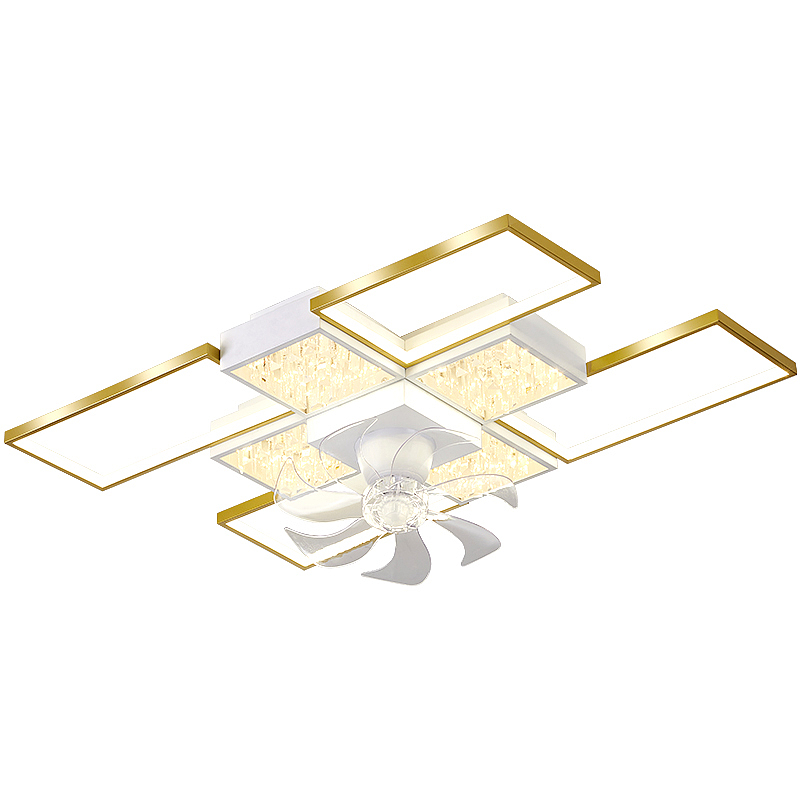 风扇吸顶灯带水晶