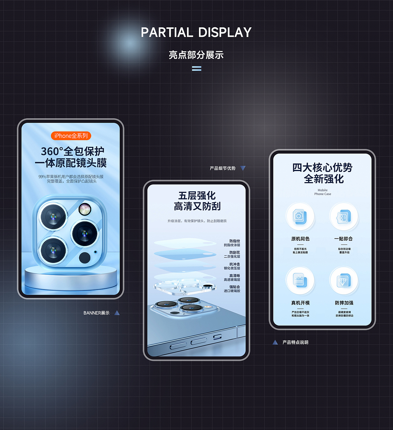 手机镜头膜详情页