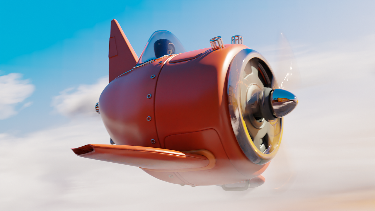 Blender入门小飞机动画