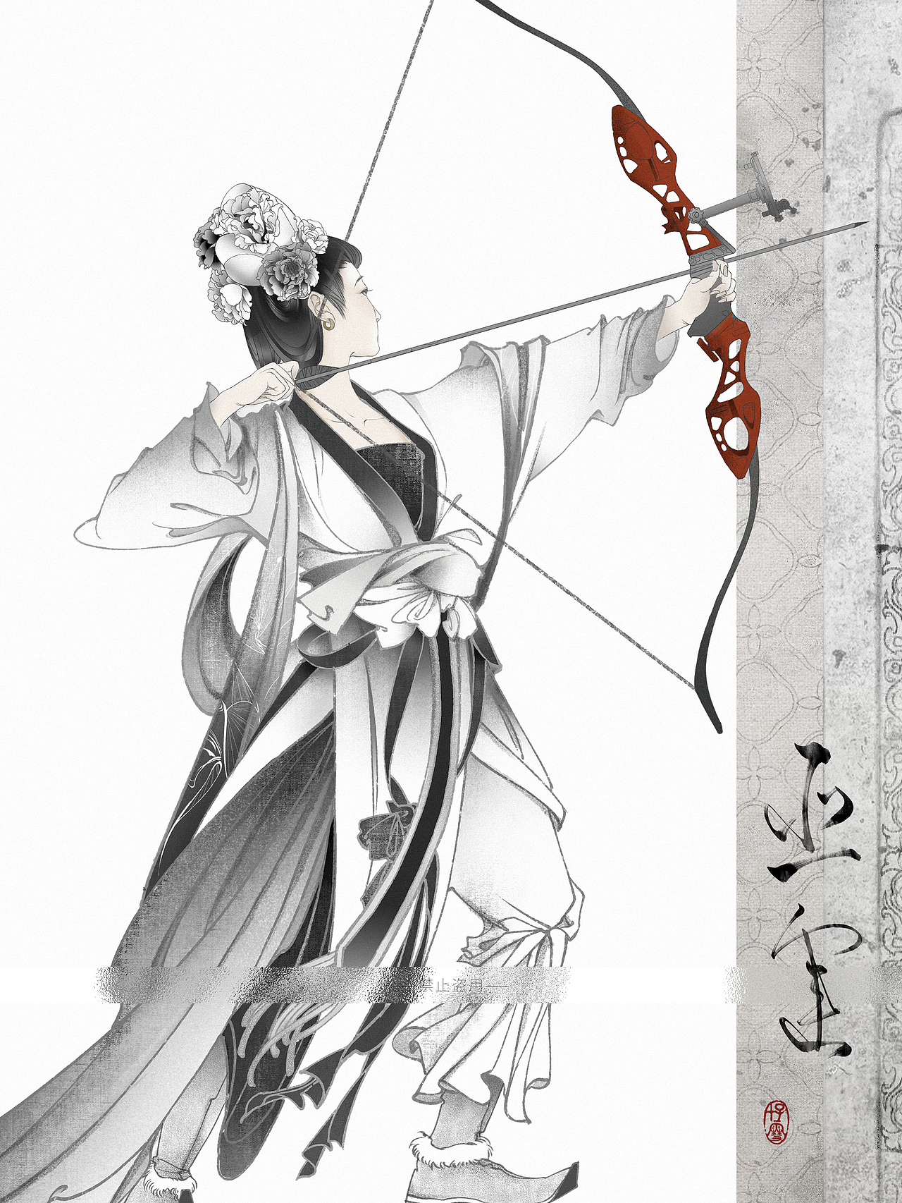 水墨宋运——亚运会宣传手卷(图ZMzY2MDI2OTg4) - 商业插画 - 站酷设计师劝醉原创素材 - 站酷ZCOOL
