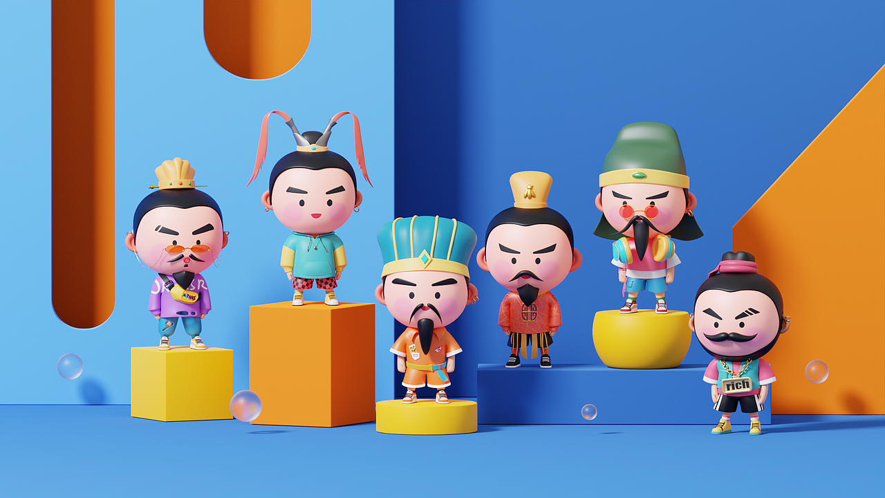 国潮IP设计丨三国人物IP系列(图ZMzExNTIzOTk2) - IP形象 - 站酷设计师籽杉品牌设计原创素材 - 站酷ZCOOL