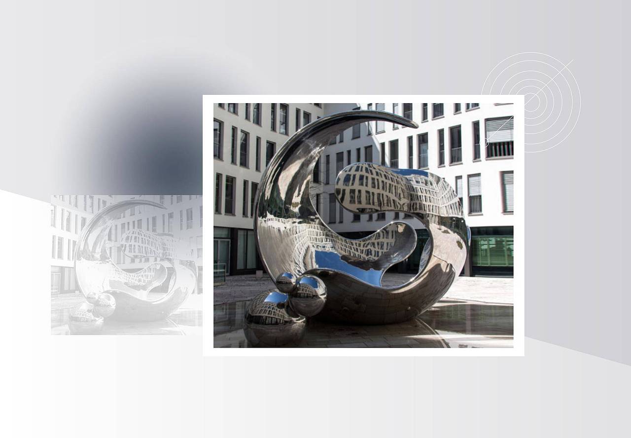 大型户外雕塑艺术装置酒店装饰品 艺术品玻璃钢不锈钢