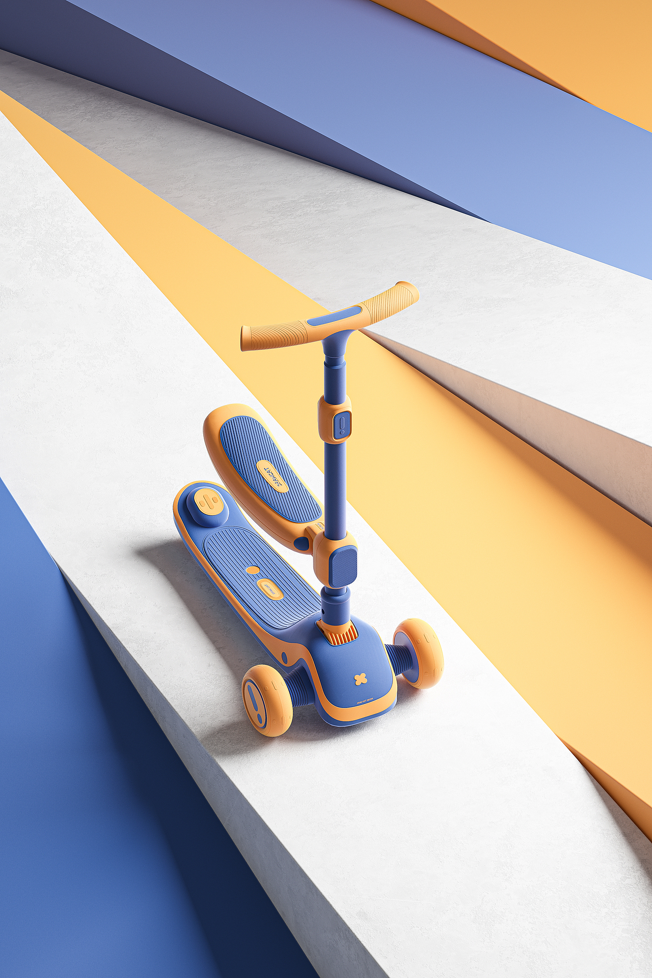 儿童滑板车外观ID设计| Children's scooter ID design