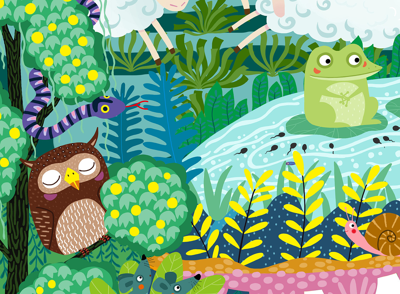 动物异形玩具拼图插画 儿童益智牛图形拼图（图ZMzUyMjE3MTQ4） - 绘本 - 站酷设计师画儿晴天原创素材 - 站酷ZCOOL