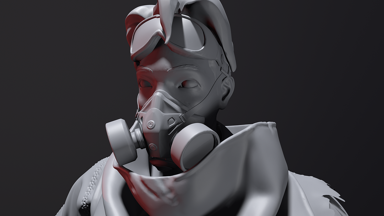 废土 XR_01白模渲染练习