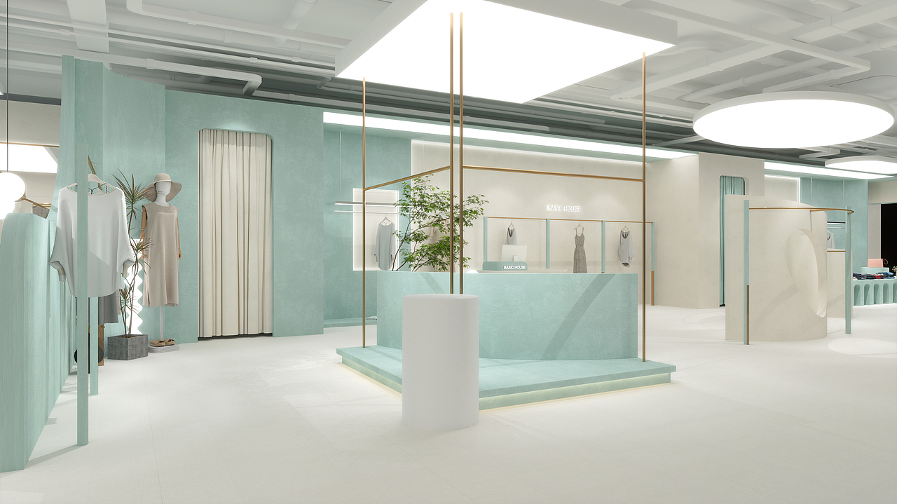 遥望·BASIC HOUSE丨直播间设计丨（图ZMzU2MjI4NzQw） - 展陈设计 - 站酷设计师爷傲奈我何丨原创素材 - 站酷ZCOOL