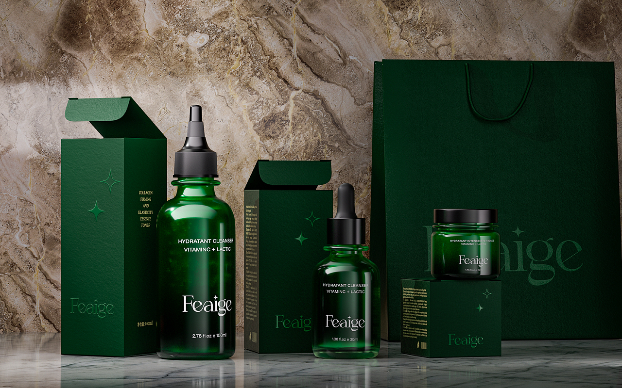AI商业落地项目 降本70% | 美妆护肤品牌形象+包装设计