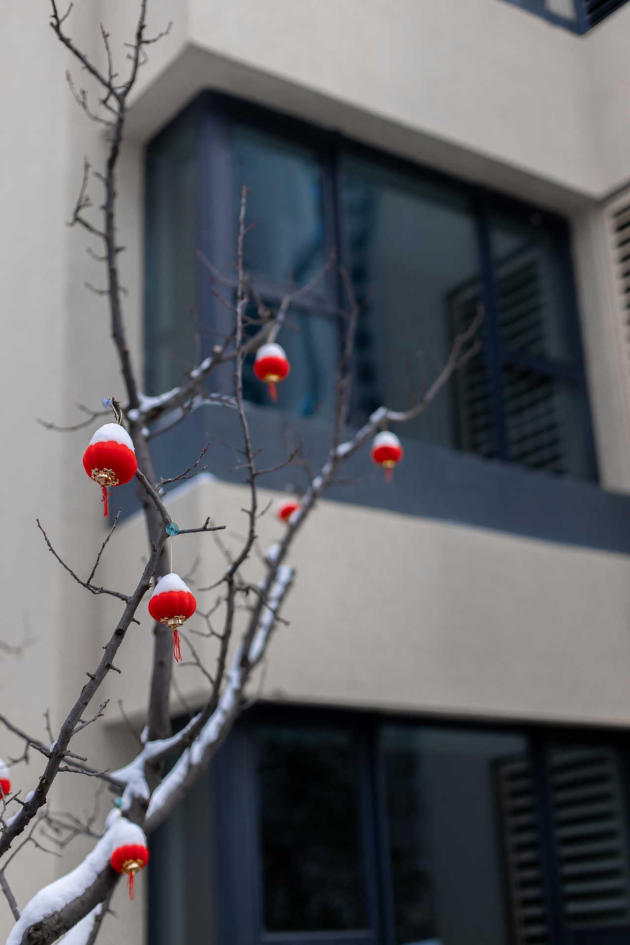 郑州华润凯旋门雪景