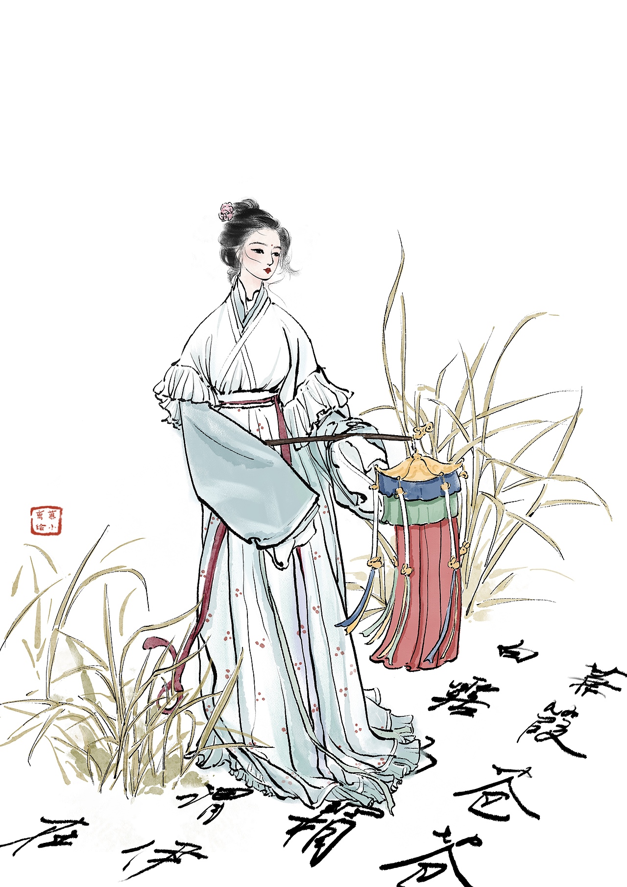 垆边人似月 皓腕凝霜雪（图ZMzE1NDU4MDA0） - 创作习作 - 站酷设计师l慕小离原创素材 - 站酷ZCOOL