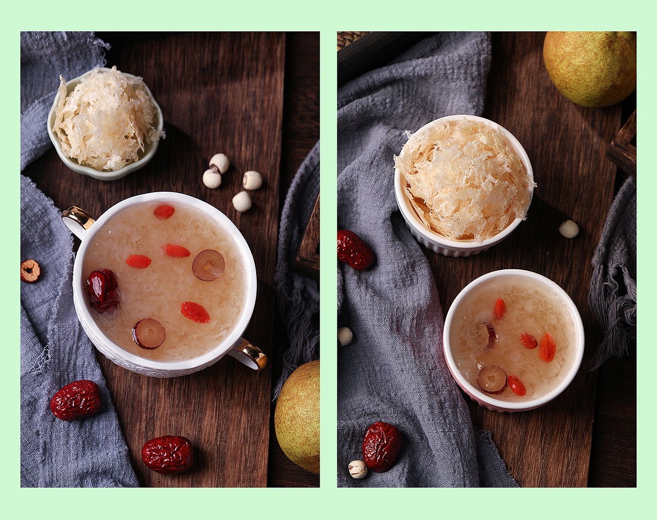 芡实/银耳/桂花