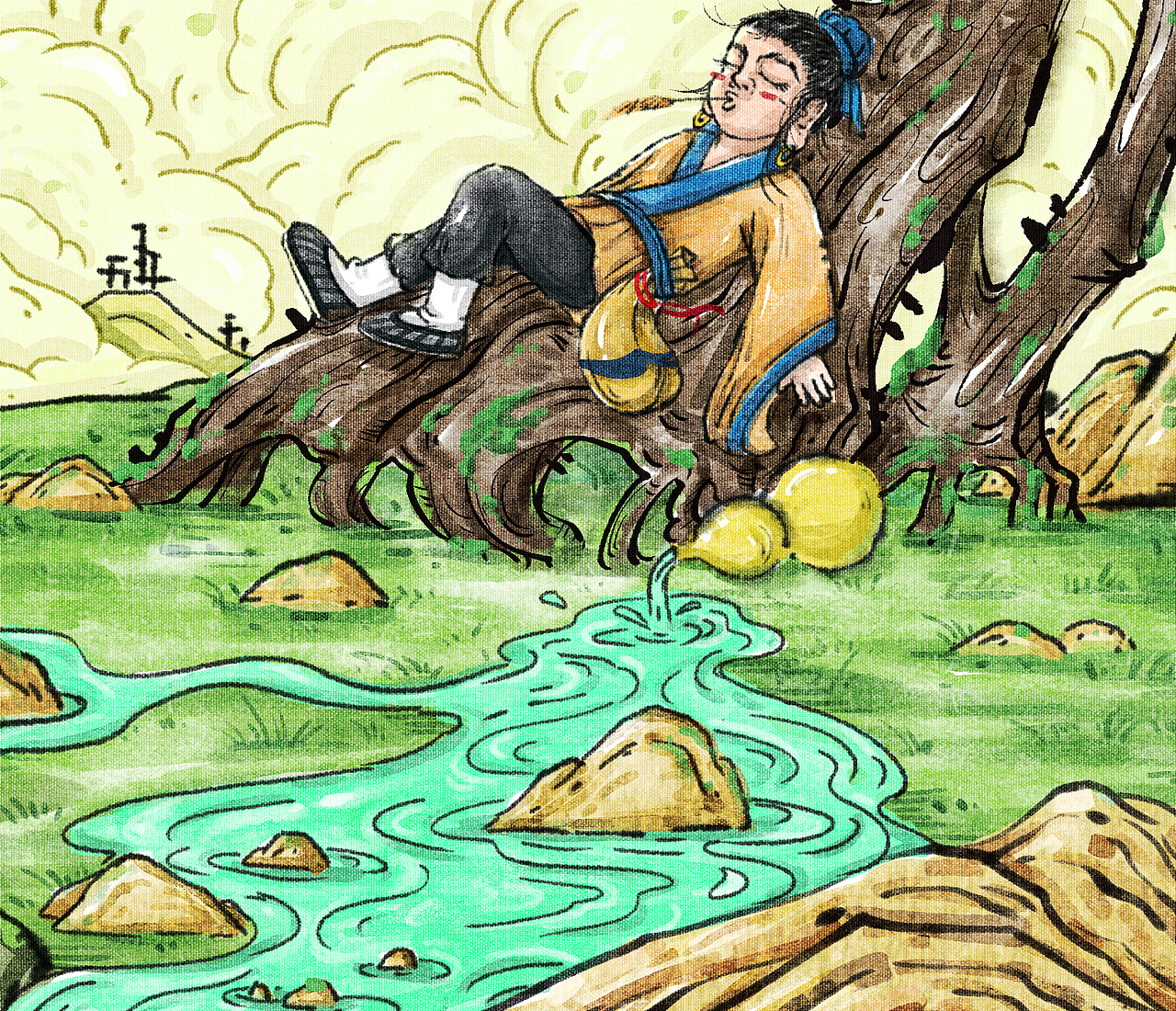 原创《弭乐游记》系列插画部分插图（图ZMzQ4MzMwNjM2） - 绘本 - 站酷设计师森霖Art原创素材 - 站酷ZCOOL