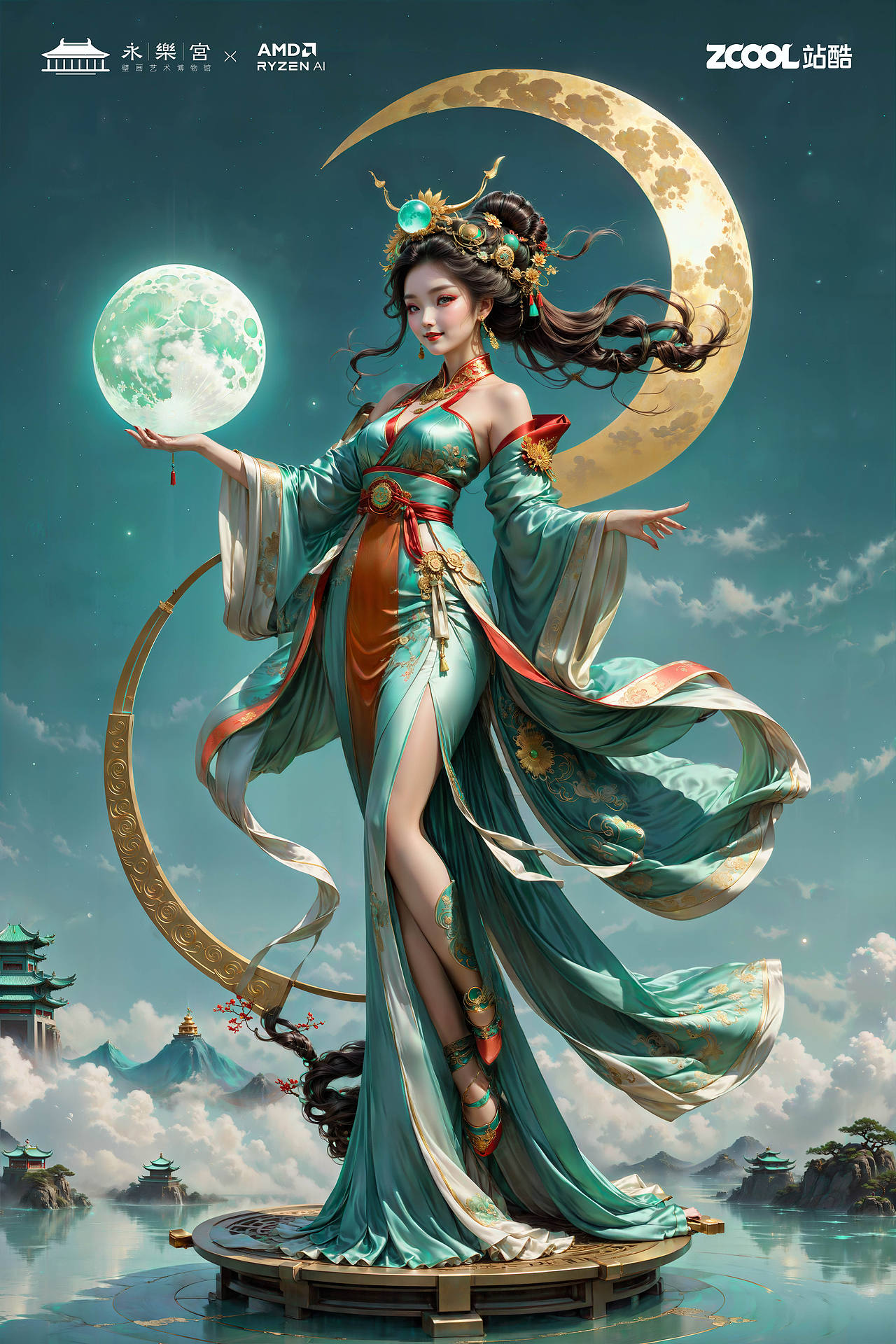 朝元群仙 赛博集结(图ZMzU4NjcyMzY4) - AI作品 - 站酷设计师鲨鱼丹原创素材 - 站酷ZCOOL