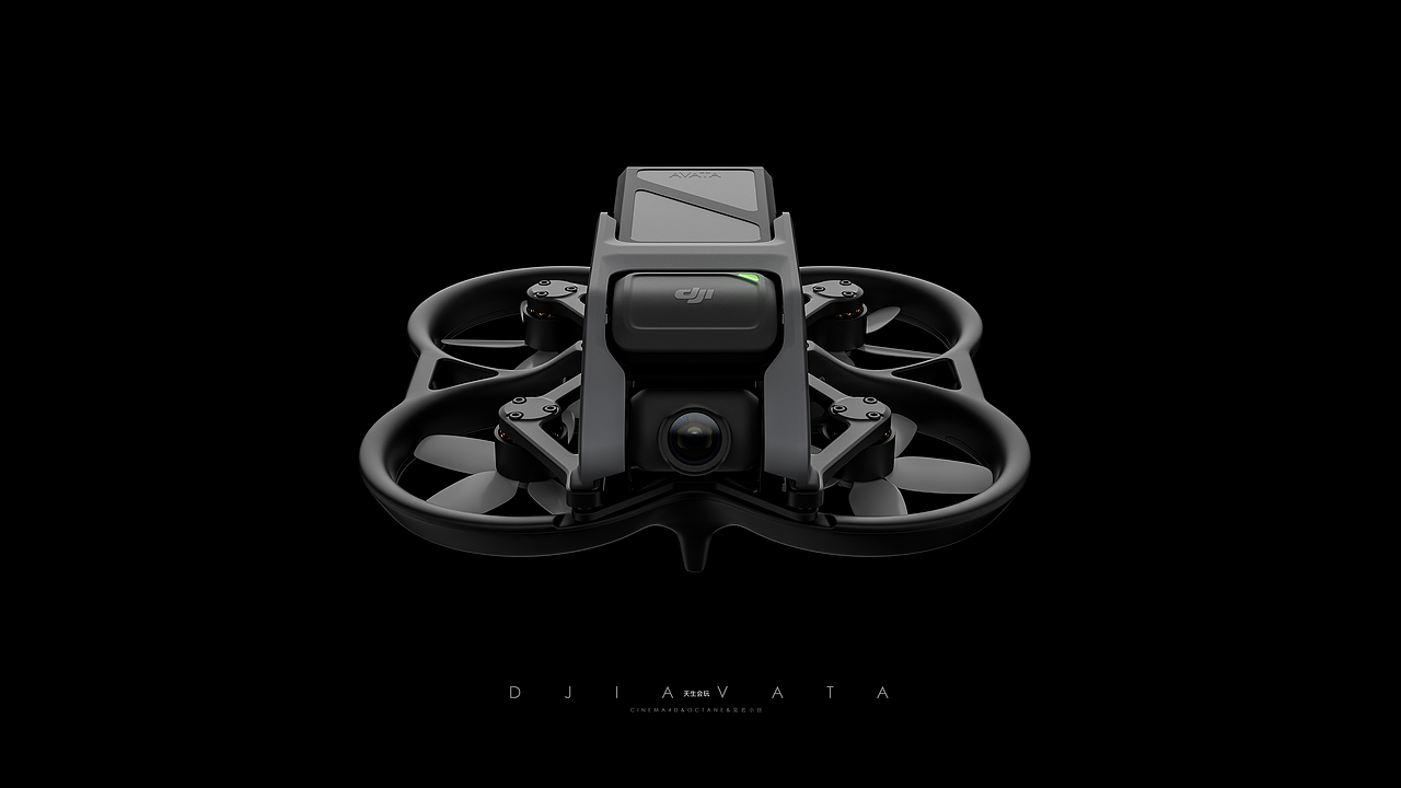 DJI Avata穿梭机渲染练习（图ZMzIyMDcyNDQw） - 产品 - 站酷设计师吴名小伙原创素材 - 站酷ZCOOL