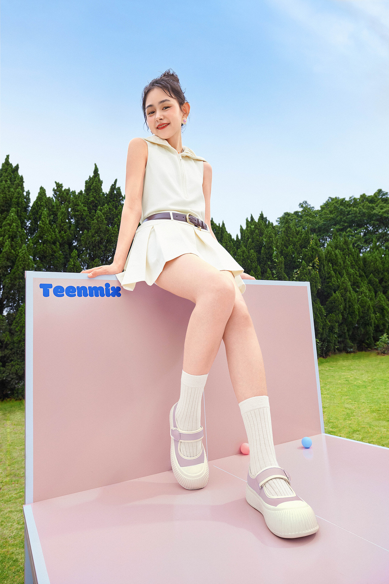 夏日粉色多巴胺|天美意女鞋形象