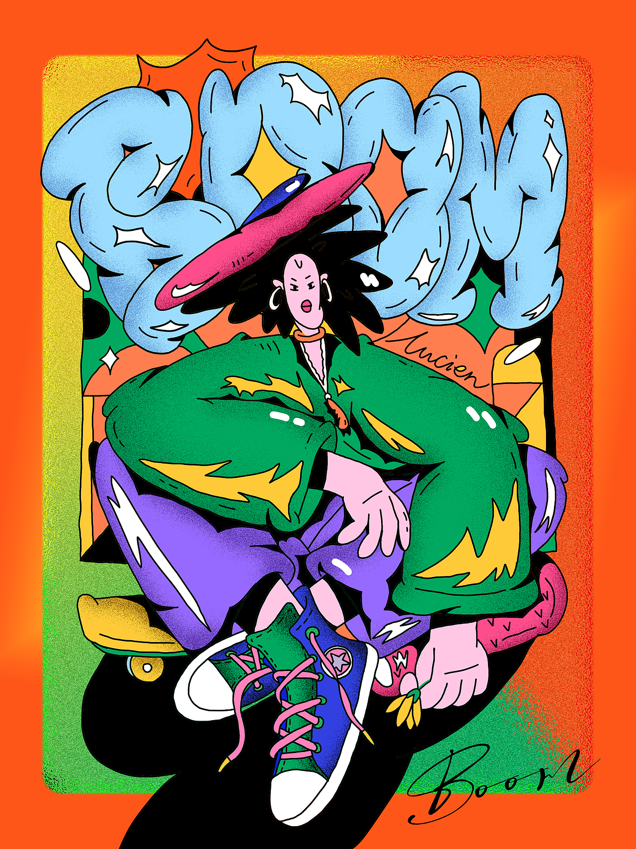 独行街头（图ZMzI5ODk4MDI4） - 艺术插画 - 站酷设计师卢锡安钠原创素材 - 站酷ZCOOL